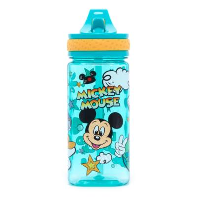 Mickey Mouse Water Bottle with Built-In Straw