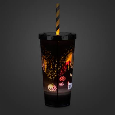 Disney Store The Nightmare Before Christmas Light-Up Tumbler with Straw