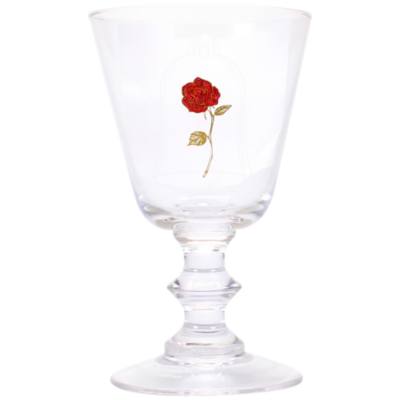 Beauty and the Beast Glass Goblet