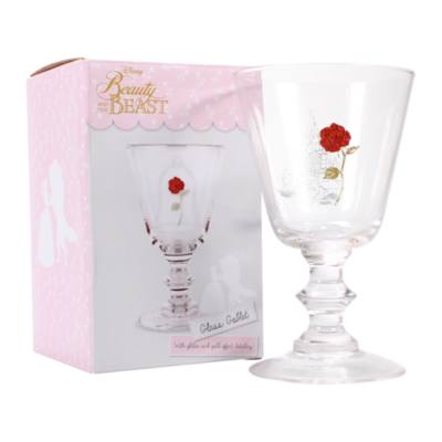 Beauty and the Beast Glass Goblet