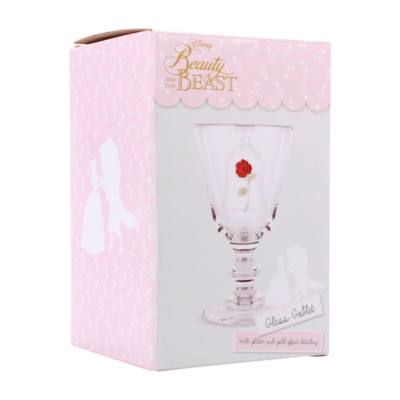 Beauty and the Beast Glass Goblet