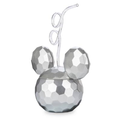 Disney Store - Mickey Mouse - Diskokugelbecher mit Strohhalm