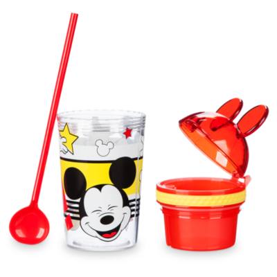 Disney Store Mickey Mouse Disney Eats Snack Pot and Tumbler