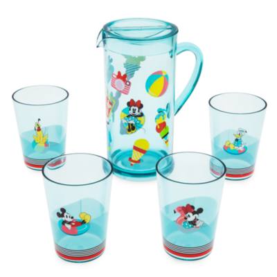 Disney Store Mickey and Friends Disney Eats Pitcher and Cups Set