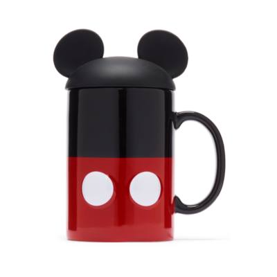 Disney Parks Mickey Mouse Mug with Lid, Size: 454ml - From shopDisney