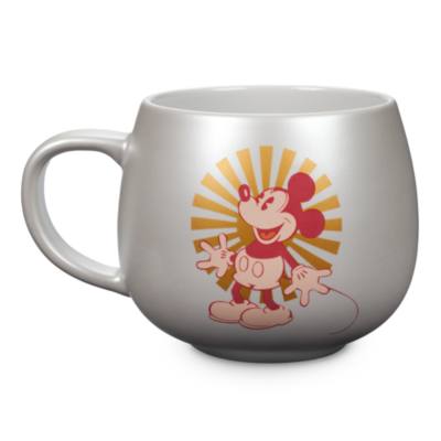 Disney Store Mickey and Minnie Silver-Toned Mug