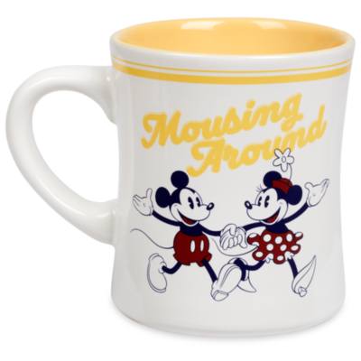 Taza Mickey y Minnie Mouse amarilla, Fall Fun, Disney Store
