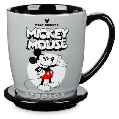 Walt Disney Studios Mickey and Minnie Mouse Mug and Coaster