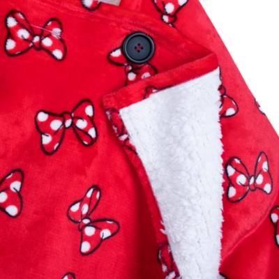 Disney Store Minnie Mouse Hooded Fleece Throw
