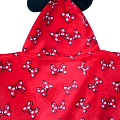 Disney Store Minnie Mouse Hooded Fleece Throw