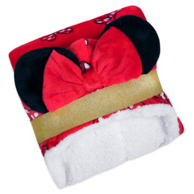 Disney Store Minnie Mouse Hooded Fleece Throw