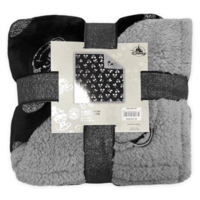 Manta polar Mickey Mouse Greyscale,