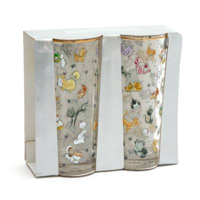 Disney Store Disney Cats Glasses, Set of 2