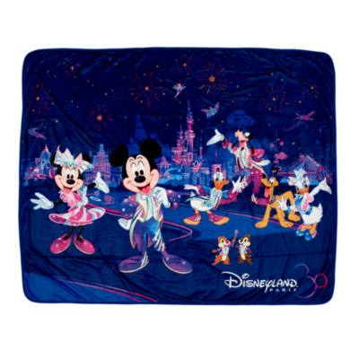 Disneyland Paris Mickey and Minnie 30th Anniversary Fleece Throw