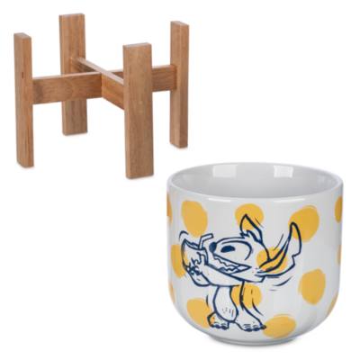Disney Store - Stitch - Pflanztopf und St&auml;nder