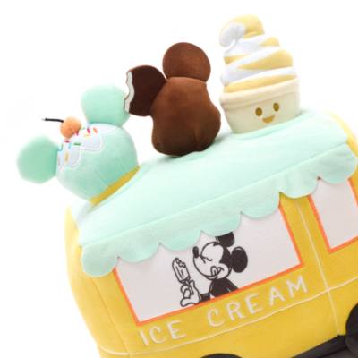 Disney Store Mickey Mouse Ice Cream Truck Pet Soft Toy
