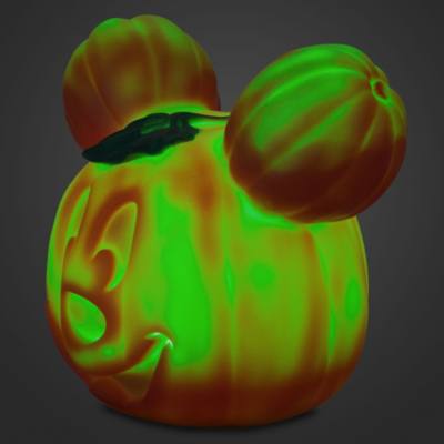 Mickey Mouse Small Light-Up Colour Changing Pumpkin Ornament