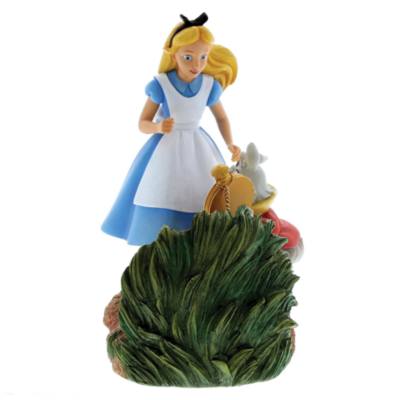 Enesco, figurita Alicia y Conejo Blanco, Enchanting Disney