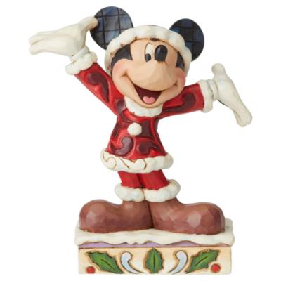 Enesco Mickey Mouse Tis a Splendid Season Disney Traditions Figurine