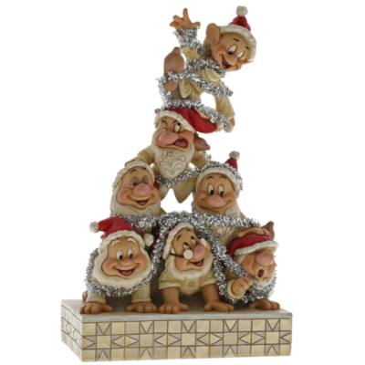 Enesco Seven Dwarfs Precarious Pyramid Disney Traditions Figurine