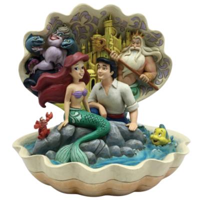 Enesco The Little Mermaid Seashell Scenario Disney Traditions Figurine