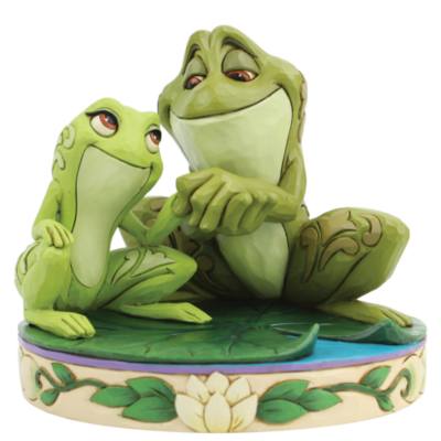 Enesco Tiana and Naveen Amorous Amphibians Disney Traditions Figurine