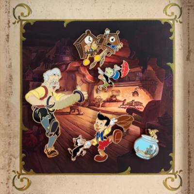 Disney Store - Pinocchio - Anstecknadelset in limitierter Edition