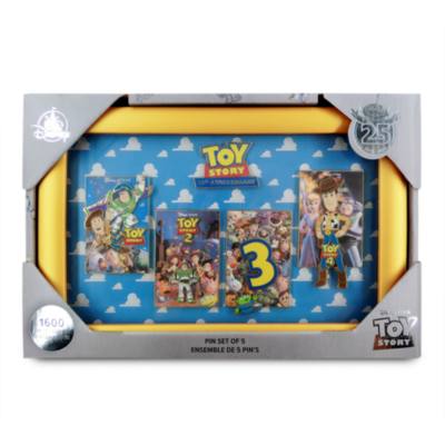 Set pin in edizione limitata Toy Story 25° anniversario Disney Store