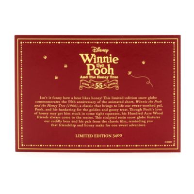 Disney Store Winnie the Pooh Limited Edition Snow Globe
