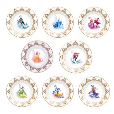 English Ladies Co. Disney Princess Fine Bone China Collector Plate Set