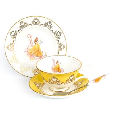 English Ladies Co. Belle Fine Bone China Tea Set, Beauty and the Beast