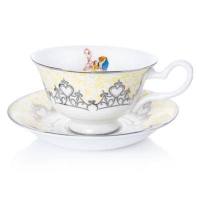 English Ladies Co. Beauty and the Beast Fine Bone China Teacup and Saucer