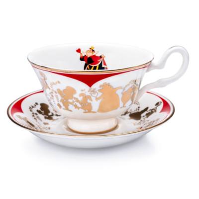 English Ladies Co. Queen of Hearts Fine Bone China Teacup and Saucer