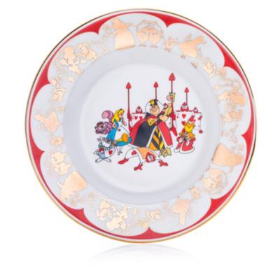 English Ladies Co. Alice and Queen of Hearts Fine Bone China Collector Plate