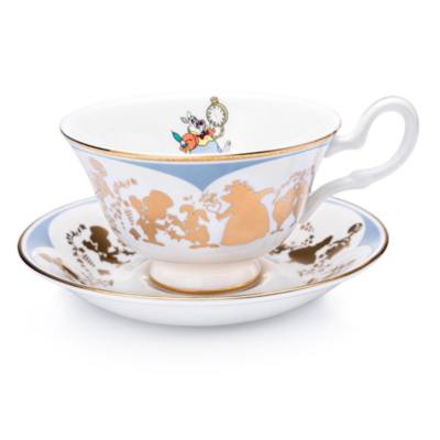 English Ladies Co. White Rabbit Fine Bone China Teacup and Saucer