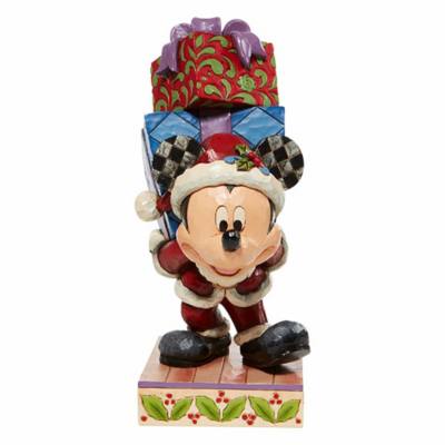 Enesco Mickey Mouse 'Here Comes Old St Mick' Disney Traditions Figurine