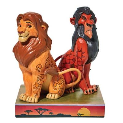Enesco Simba and Scar Proud and Petulant Figurine, The Lion King