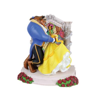 Enesco figurita con luz La Bella y la Bestia