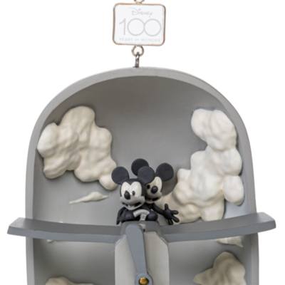 Micky und Minnie - Bruchlandung - Disney100 Eras Kollektion - Sketchbook Ornament Kollektion - Dekorationsst&uuml;ck zum Aufh&auml;ngen