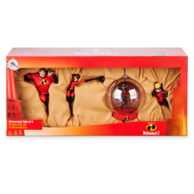 Disney Store Incredibles 2 Hanging Ornaments, Set of 4