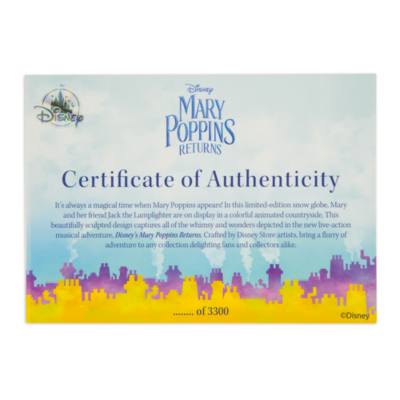 Bola nieve edici&oacute;n limitada El regreso de Mary Poppins, Disney Store