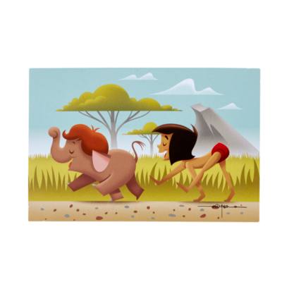 Set decorazione e litografia edizione limitata Il Libro della Giungla Disney Store