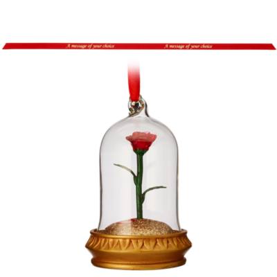 Disney Store - Verzauberte Rose - Dekorationsst&uuml;ck mit Beleuchtung zum Aufh&auml;ngen