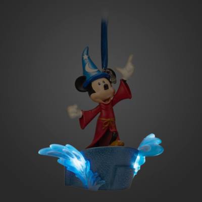 Disney Store Mickey Mouse Sorcerer's Apprentice Light-Up Hanging Ornament