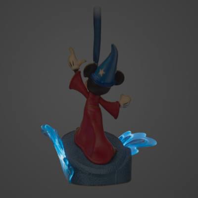 Disney Store Mickey Mouse Sorcerer's Apprentice Light-Up Hanging Ornament