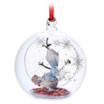 Disney Store Olaf Open Globe Hanging Ornament, Frozen 2