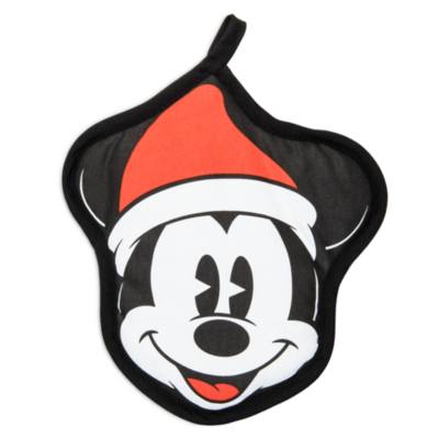 Disney Store Mickey Mouse Holiday Cheer Pot Holder and Towel Set