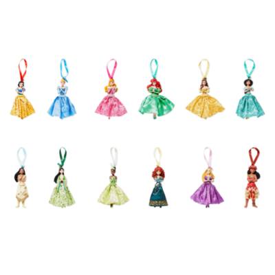 Disney Store Disney Princess Hanging Ornaments, Set of 12