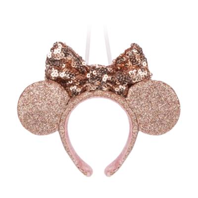 Disney Store - Minnie Maus - Goldfarbener Haarreif mit Ohren - Dekorationsst&uuml;ck zum Aufh&auml;ngen