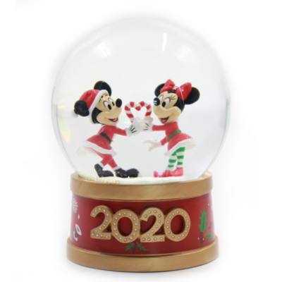 Disney Store Mickey And Minnie Holiday Cheer Snow Globe Shopdisney